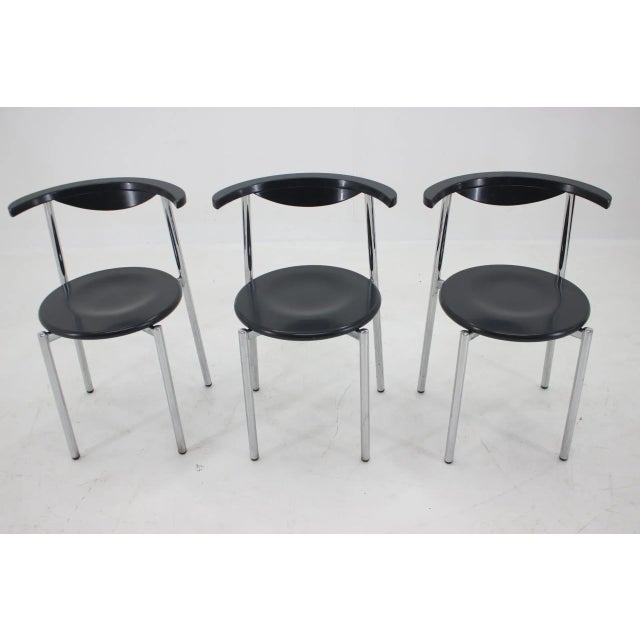 Mid-Century Dining Chairs, Germany, 1980s, Set of 3 For Sale - Image 11 of 17