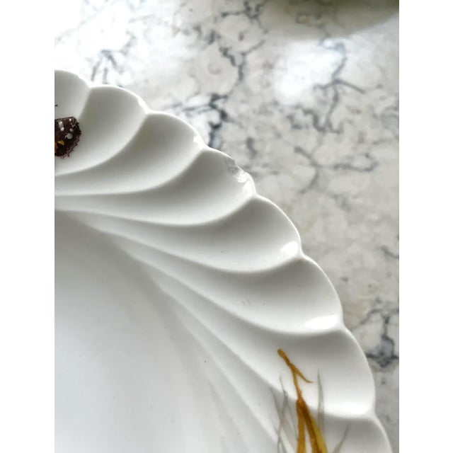 Late 19th Century Late 19th Century Limoges Haviland & Co. Meadow Visitor Butterfly Porcelain Bowls (Set of 3) - Stamped For Sale - Image 5 of 7