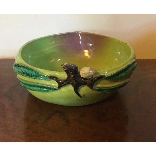 Early 20th Century Chinese Export Pottery Mango Form Fruit Bowl For Sale - Image 4 of 13