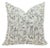 Fabdivine Handmade Block Printed Cushion Cover 18x18 Inch Off-White Linen-Jal Dhara For Sale