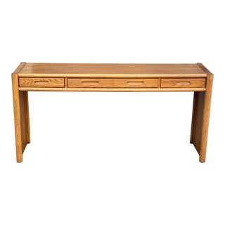 1980s Thomasville Nordica Danish Modern Style Sofa Table For Sale