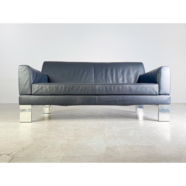Postmodern Two-Seater Glove Sofa in Leather from Jori For Sale - Image 3 of 16