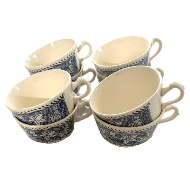 1930s Homer Laughlin Dinnerware Set for 8, Shakespeare Country Pattern, Stratwood Collection- 41 Pie For Sale - Image 6 of 11