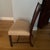 8 chairs and 2 chairs with arms. (Set of 10) mahogany armchair, with a pierced/openwork splat back and upholstered seat. A...