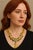 Yellow Bochic Capri Vintage 18K Gold & Silver Necklace, 74ct Multi Gemstones For Sale - Image 8 of 13