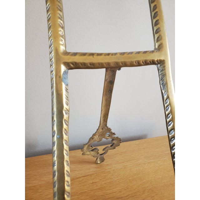 Vintage Ornate Brass Rococo Style Easel for Art or Books For Sale In Seattle - Image 6 of 6