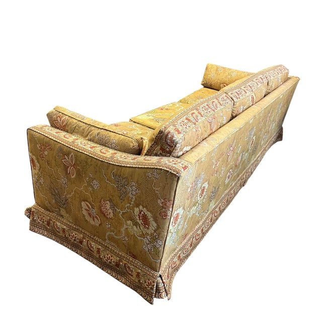 Milo Baughman Mid 20th Century Mid Century Milo Baughman Style Parsons Tuxedo Sofa For Sale - Image 4 of 10