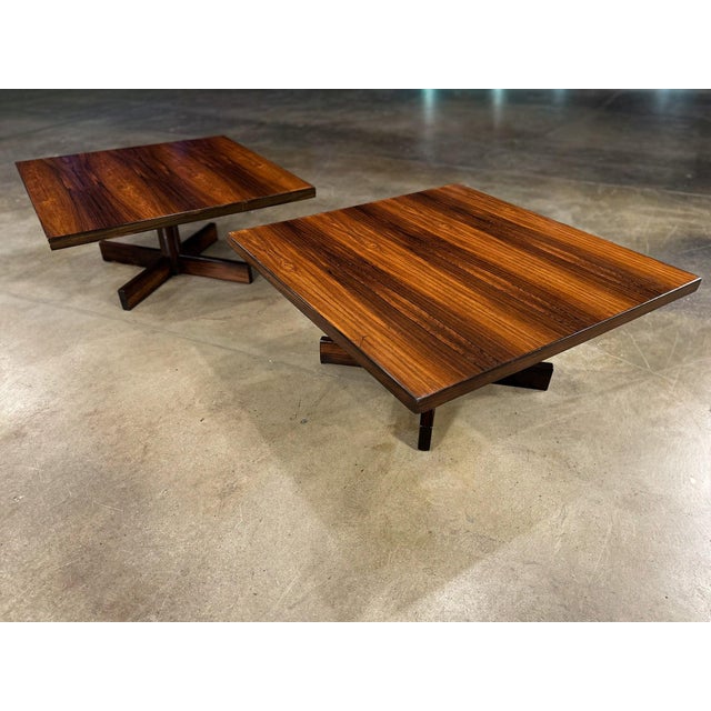 Chanceler Side Tables in Rosewood and Metal, Jorge Zalszupin, 1960s For Sale - Image 14 of 16