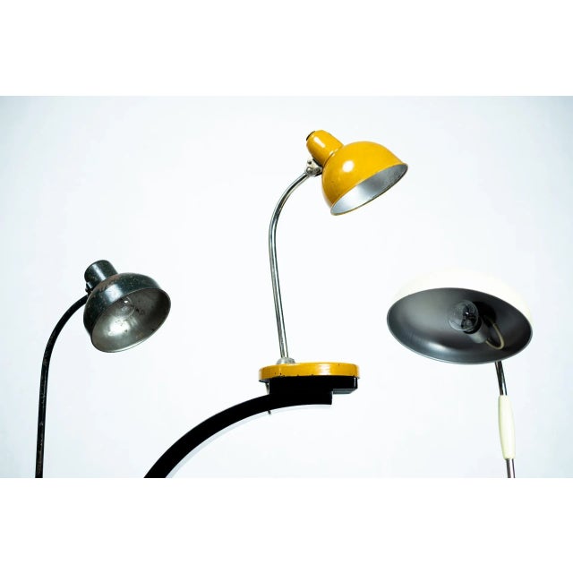 Cream Bauhaus Tile Lamps by Christian Dell, Koranda, Kaiser-Idell, Albert & Bause for Kaiser Idell / Kaiser Leuchten, 1920s, Set of 3 For Sale - Image 8 of 11