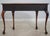 Vintage Burl Walnut George II 1 Drawer Console Table For Sale - Image 17 of 18