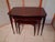 Vintage Mid Century Modern Nesting Tables Set of Three Mahogany With Mahogany Laminate Tops. For Sale - Image 4 of 17