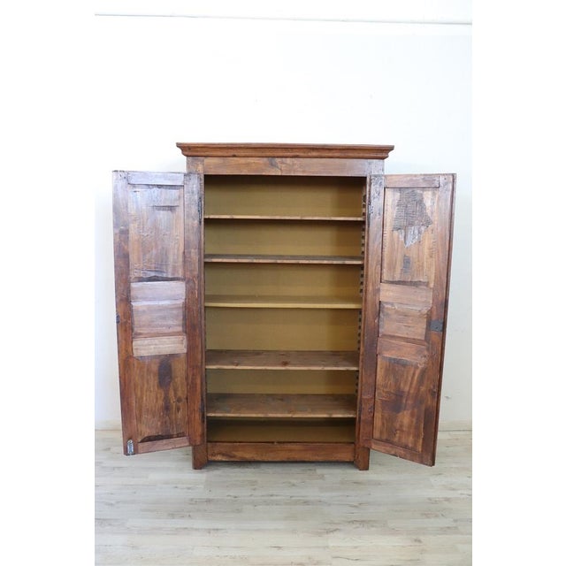 Antique Wardrobe in Poplar Wood, 1800s For Sale - Image 7 of 18