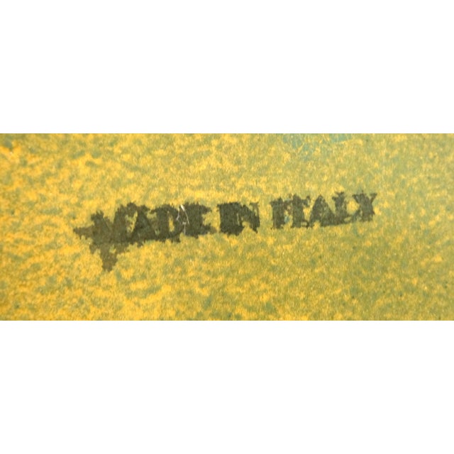 Transparent Italy Decorative Carved Painted 28" Round Glass Top Gueridon Lamp Center Table For Sale - Image 8 of 16