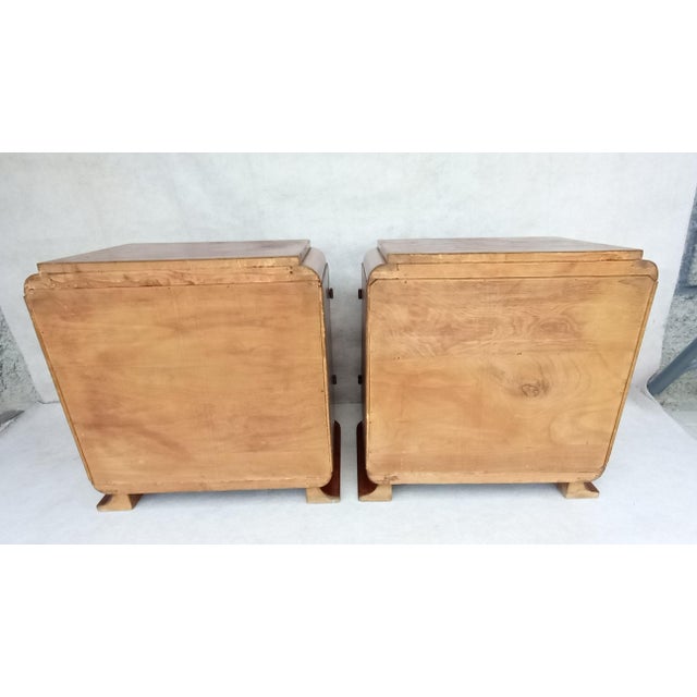 Art Deco Bedside Tables by Jindrich Halabala for Up Závody, 1930s, Set of 2 For Sale - Image 12 of 16