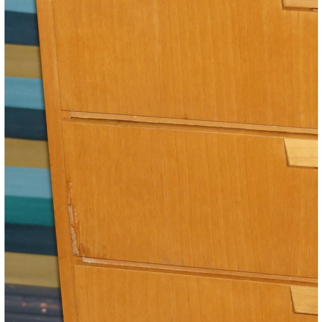 Linen Cabinet in Light Elm Wood, 1960s For Sale - Image 13 of 18