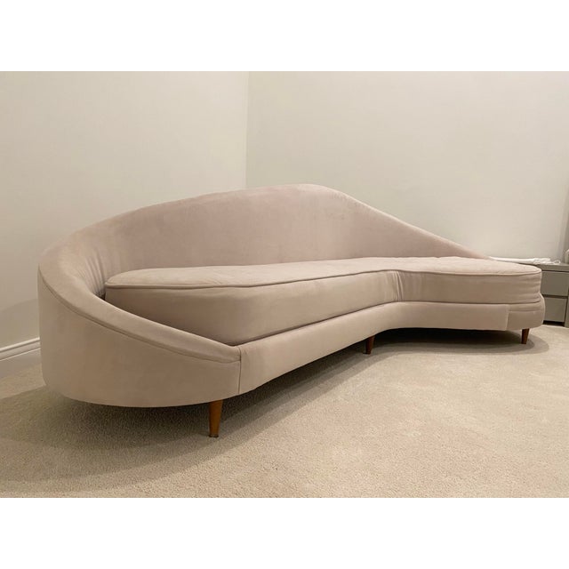 Mid Century Modern Curved Sofa Chairish