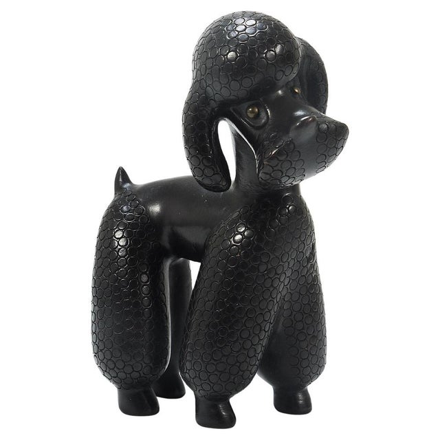 Dog Poodle Figurine attributed to Leopold Anzengruber, Austria, 1950s For Sale - Image 17 of 17