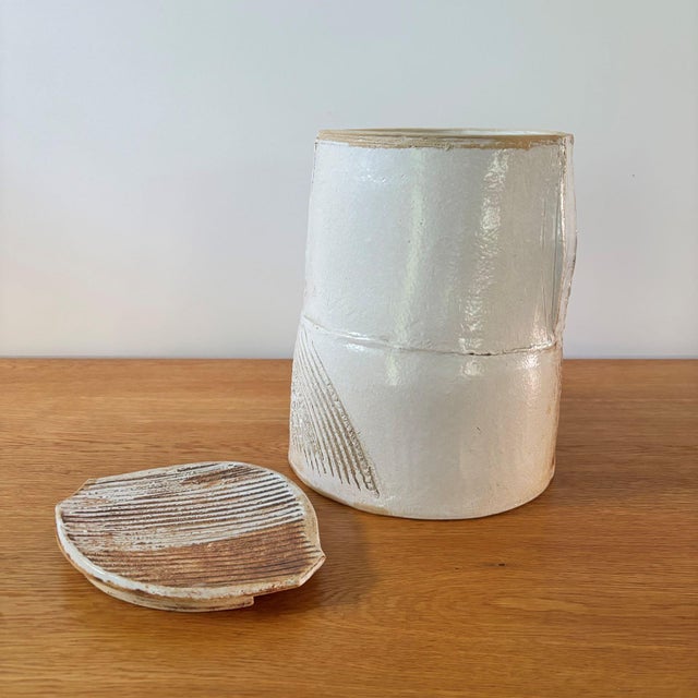 Ceramic Large Lidded Vase or Pot by Petri Voet, 1990s For Sale - Image 7 of 13