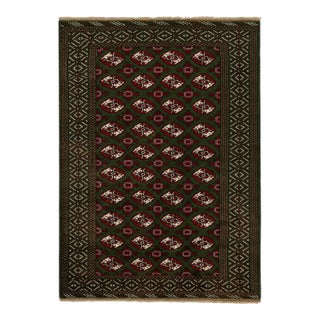 Rug & Kilim’s Contemporary Baluch Rug in Red and Green Patterns For Sale