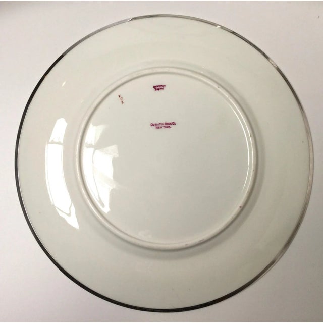 White Sterling Overlay Service Dinner Plates by Cauldon - Set of 12 For Sale - Image 8 of 10