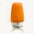 This Mid Century Modern Orange Vinyl High Back Chair can be used as a desk chair or side chair. The vinyl is a lovely warm...