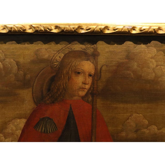 Francesco di Girolamo da Santacroce, Saint Rocco, 1570, Oil on Canvas For Sale - Image 6 of 13