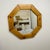 Brown Large Scandinavian Style Octagonal Mirror in Pine, 1980s For Sale - Image 8 of 17