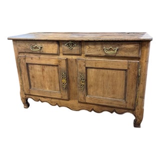 French 19th c Oak Buffet For Sale
