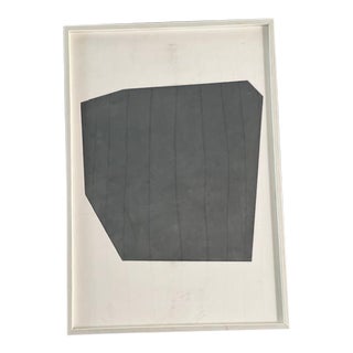 Etching in Charcoal Gray by Martha Angus, Framed For Sale