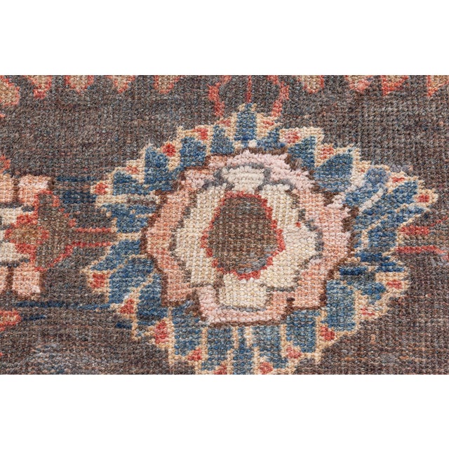 Black Antique Persian Sultanabad Carpet For Sale - Image 8 of 8