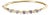 14K Yellow Gold Alternating Trillion Tanzanite and 1/3 Cttw Diamond Bangle Bracelet - Size 7" For Sale