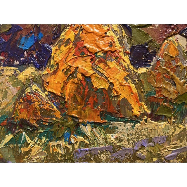 2020s Oil Painting Haystacks in the Field Oleksiy Ivanyuk For Sale - Image 5 of 10