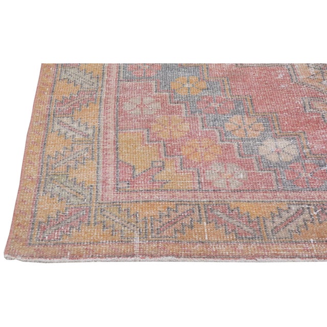 Vintage Turkish Anatolian Hand Knotted Rug With Organic Wool and Soft Texture,4'8"X9'10" For Sale In New York - Image 6 of 6