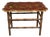 Early Mid Century Chinese Wood Table With Bamboo Wood Base For Sale