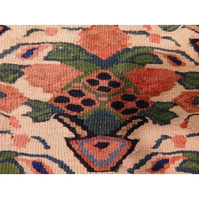 Vintage Hand Made Flatweave Persian Senneh Kilim. For Sale - Image 12 of 13