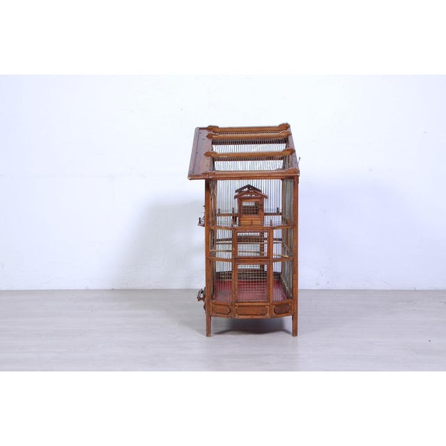 Antique Wooden Bird House, 1890s For Sale - Image 4 of 17