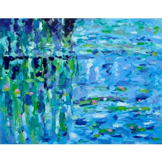 Quiet Places & Water Gardens — Water Lilies (Original Oil Painting) For Sale