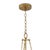 2020s Regina Andrew River Reed Basin Chandelier, Antique Gold Leaf For Sale - Image 5 of 7