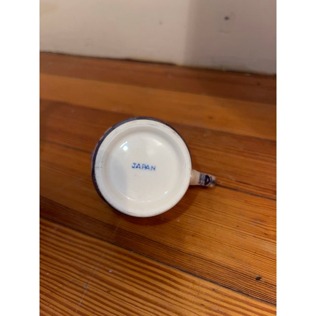 Early 20th Century Blue Willow Japan Coffee Pot, Creamer Jug and Sugar Set- 3 Pieces For Sale - Image 9 of 10