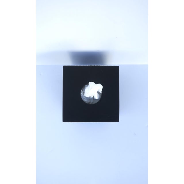 Black Black Tissue Box Cover For Sale - Image 8 of 11
