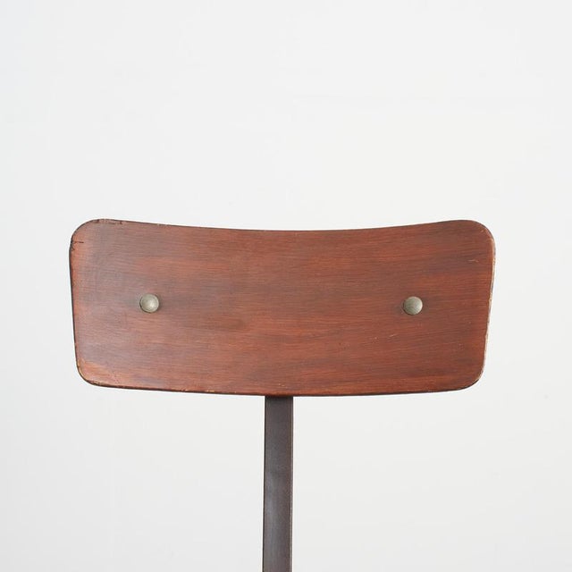 Antique French Model 204 Draughtsmans Desk Chair by Bienaise, 1940s For Sale - Image 6 of 10