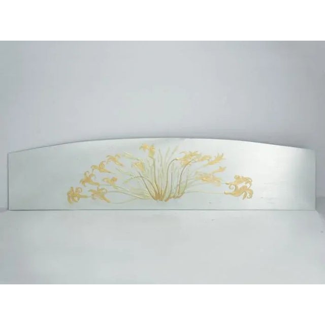 Glass Large (22 x 91") Antique Eglomise Mirror For Sale - Image 7 of 7