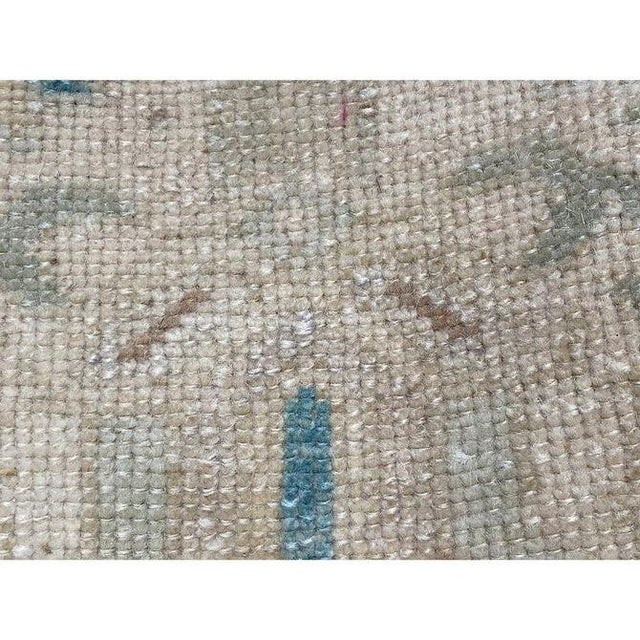 Textile 1960s Old Turkish Oushak Area Rug 2x3 For Sale - Image 7 of 8