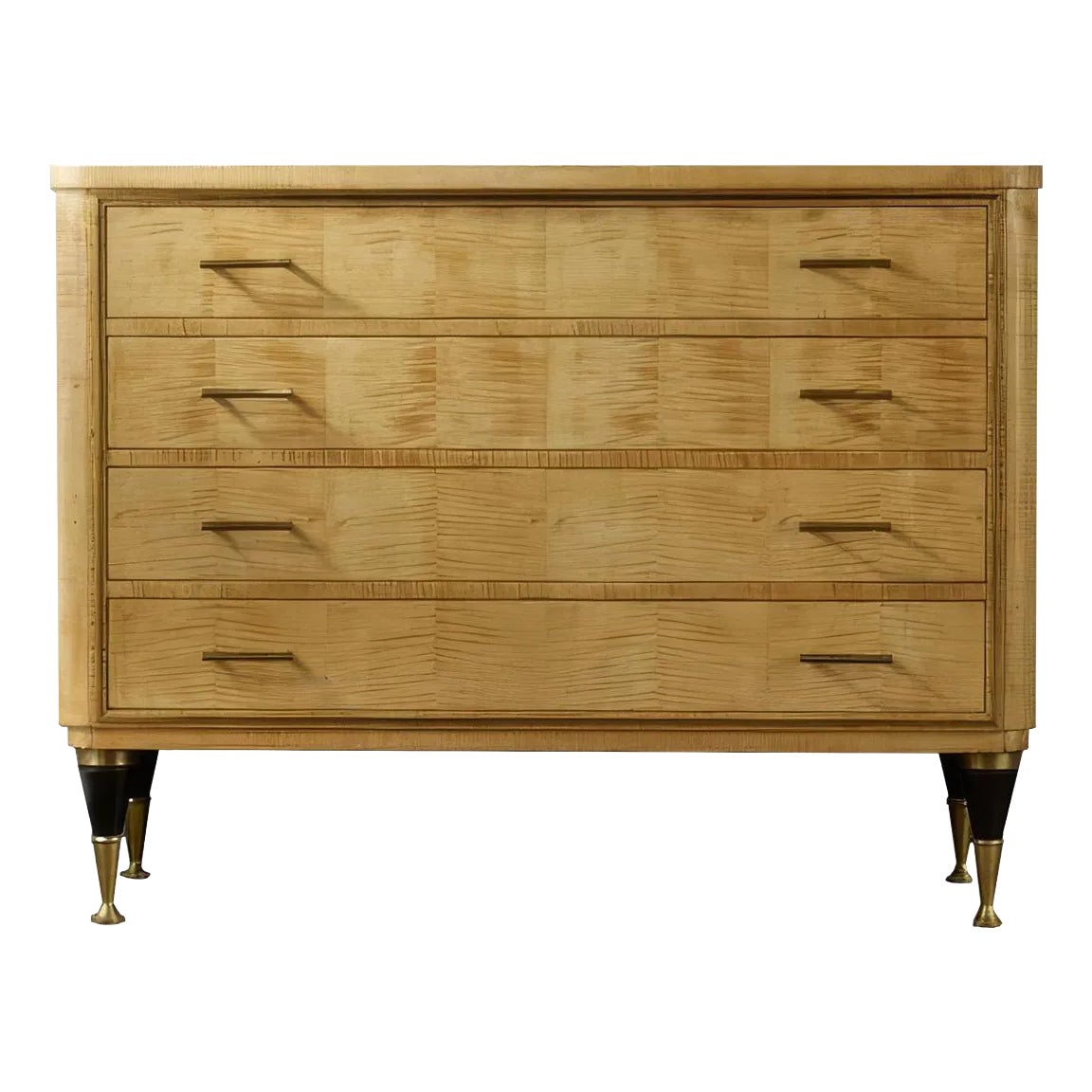 Sycamore Mid Century Style Commode | Chairish