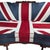 Vintage Union Jack Upholstered Sofa With Ornate Carved Wood Frame For Sale In Los Angeles - Image 6 of 18