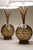 Witco 1960s Matched Pair XL Tiki Modern Pineapple Sculpture Glass Globe Walnut Table Lamps Witco For Sale - Image 4 of 10