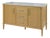 Bianca 60 in. W Wood & Marble Double Sink Bathroom Vanity, Light Oak For Sale