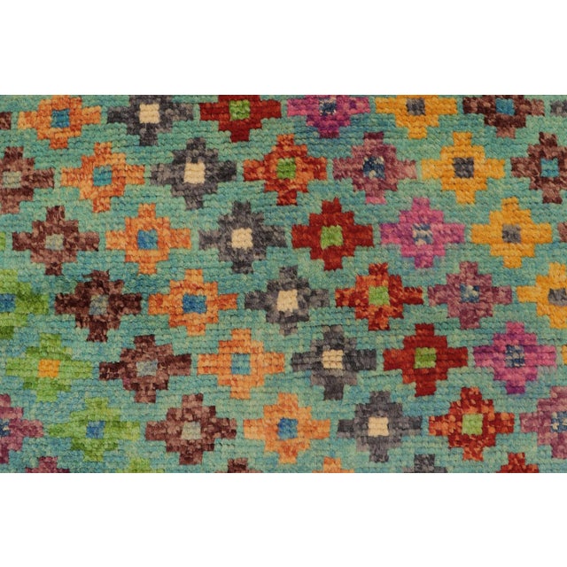 Boho Chic Balochi Cecilia Hand Knotted Wool Rug - 3'4'' X 5'1'' For Sale - Image 9 of 10