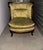 An impressive, high-end vintage unmarked Alexander & Mary oversize barrel-back lounge club chair, crafted in collaboration...