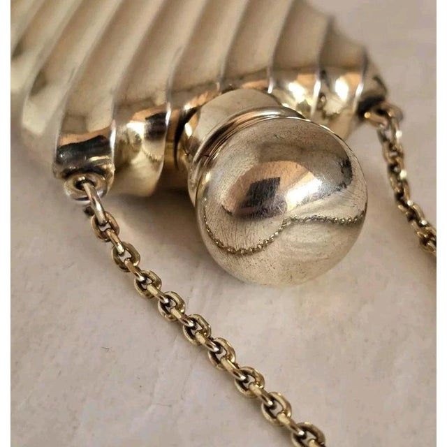 Metal Sterling Silver Gilt Scent Bottle by Sampson Mordan, London ,1889 For Sale - Image 7 of 11